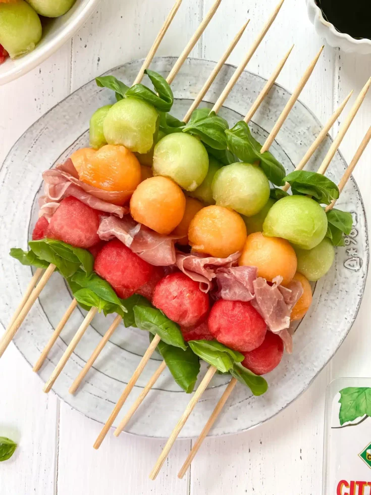 Image for Melon Basil Prosciutto Skewers