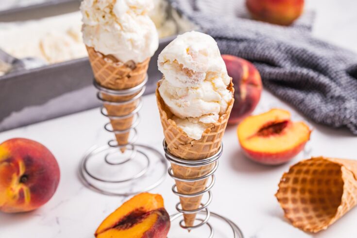 Image for Homemade Peach Ice Cream