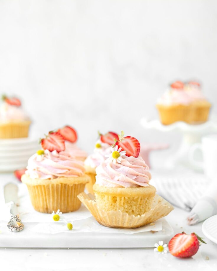 Image for GF Strawberries and Cream Cupcakes