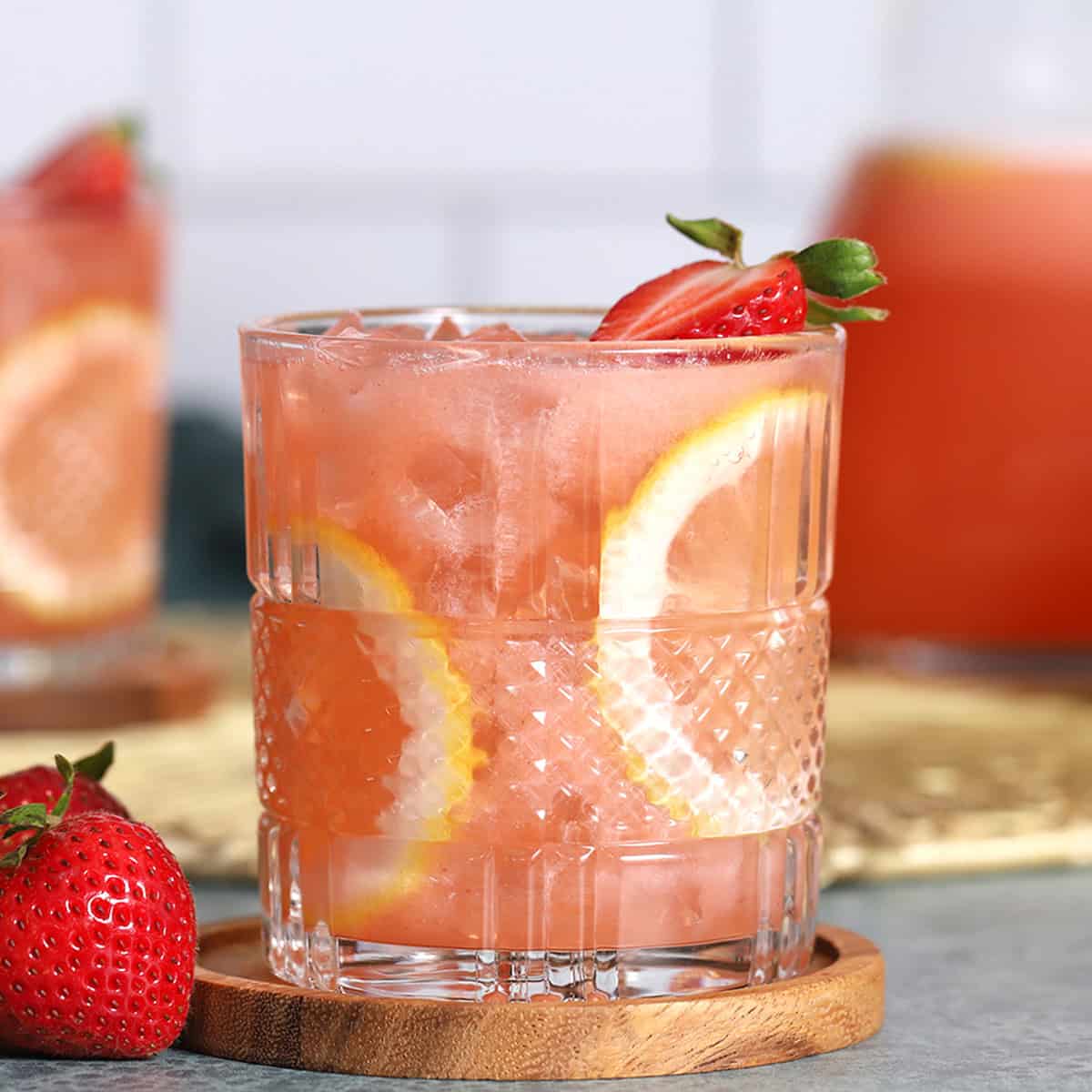 Image for Refreshing Strawberry Basil Lemonade